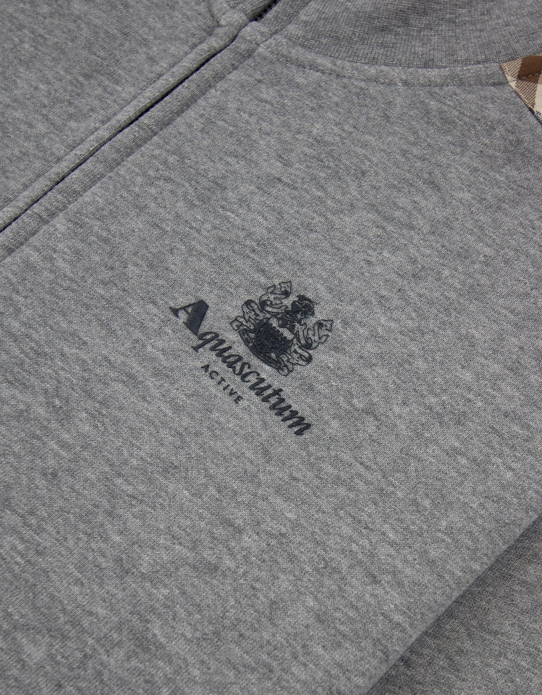 Cc Shoulder Fz Fleece Funnel Neck Dark Grey Melange 53