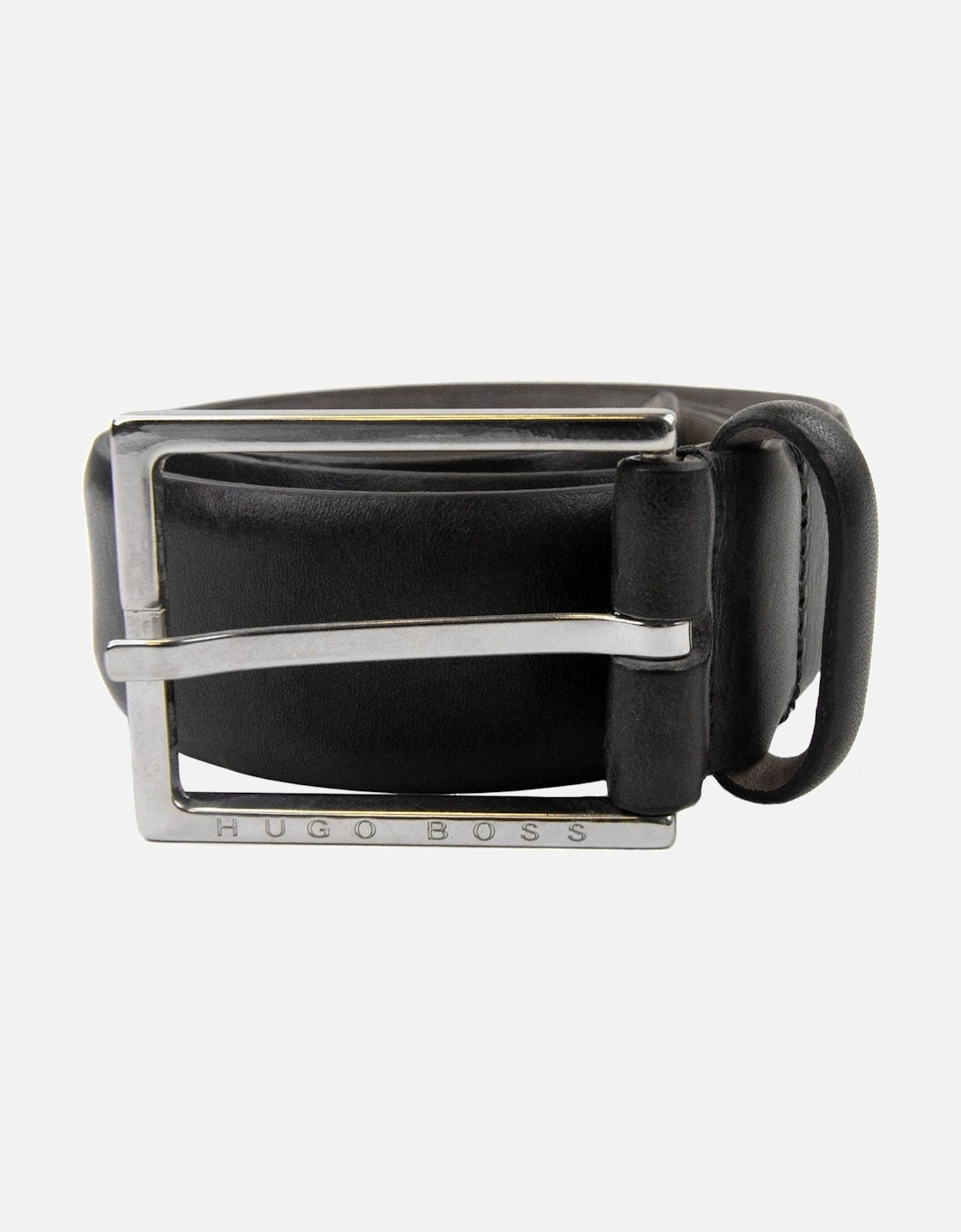 Branded Metal End Tip Belt Black, 4 of 3