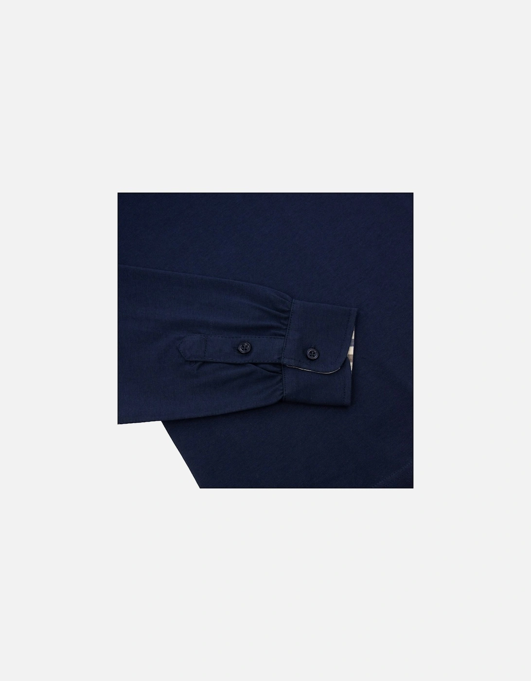 Club Check Collar L/s Polo Navy