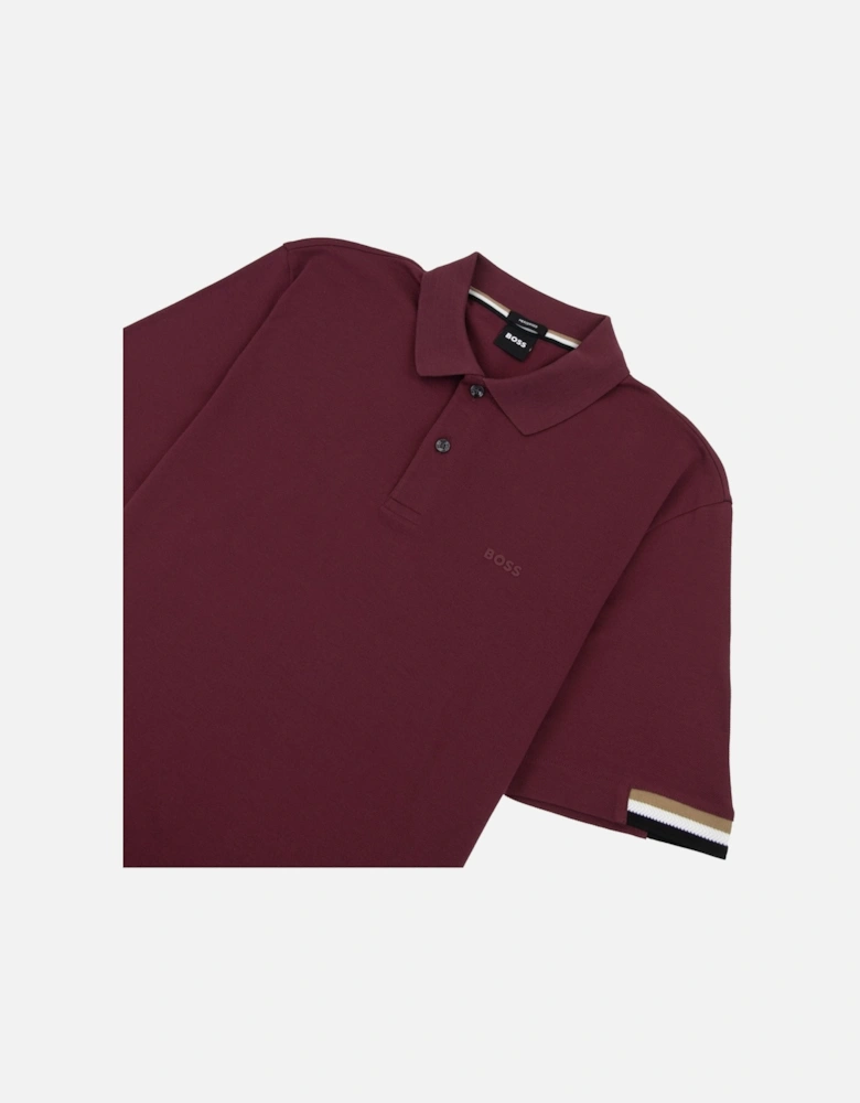 Parlay 147 Mercerised Polo Shirt Dark Red 603
