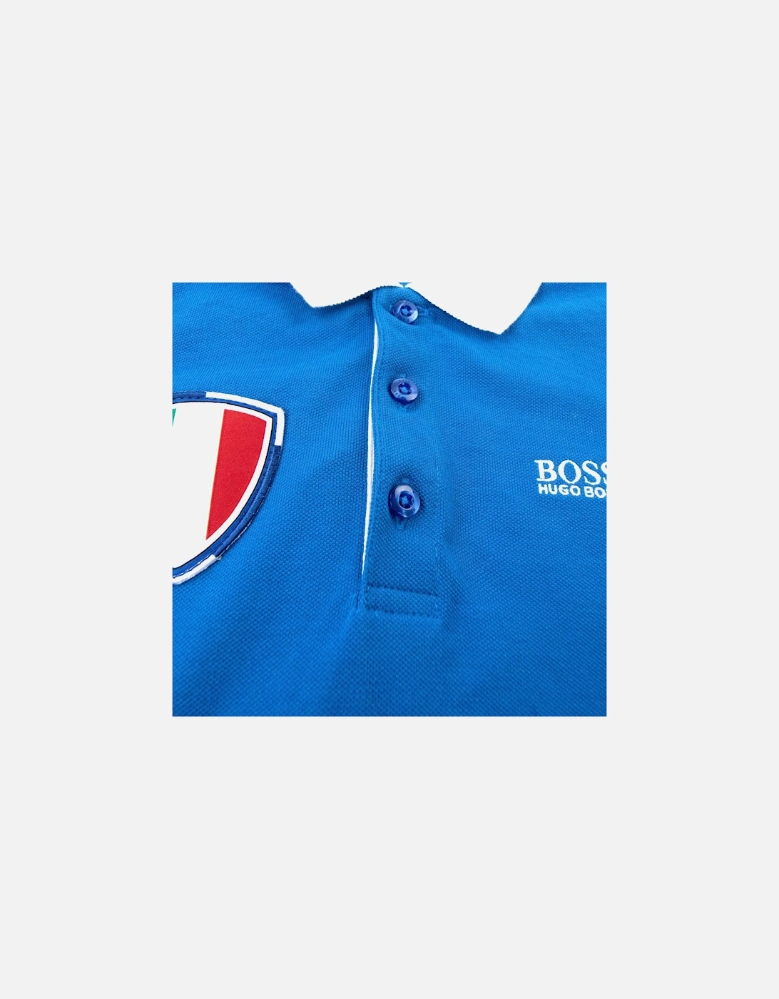 Kids Italia Sport S/s Polo Blue