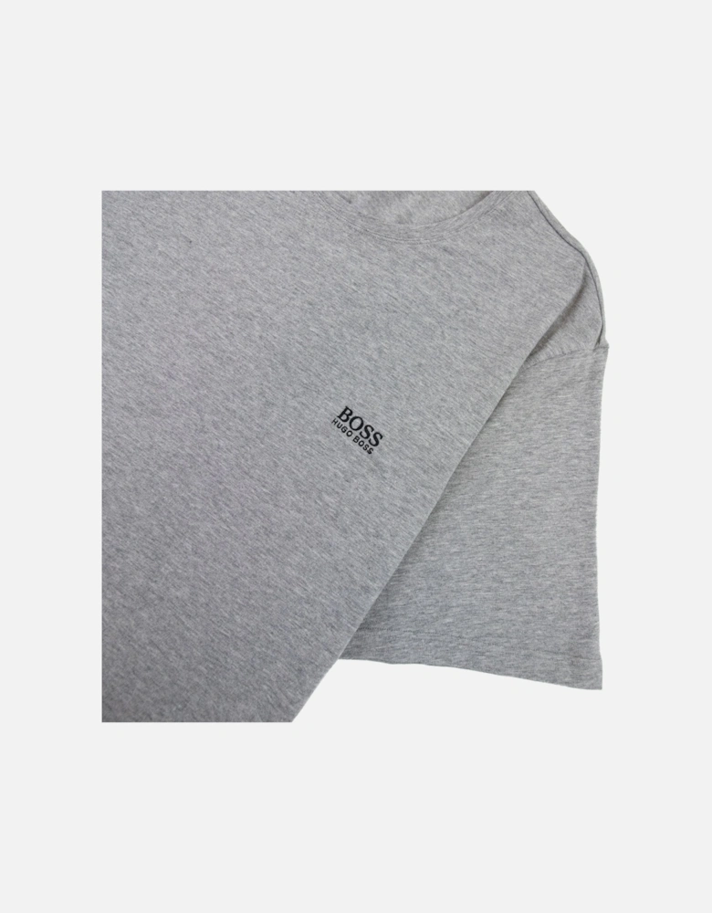 Embroidered Logo Rn T Shirt Grey Black