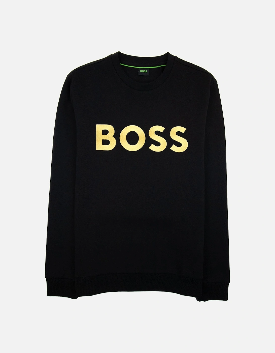 Salbo 1 Contrast Logo Relax Fit Sweatshirt Black 001, 4 of 3