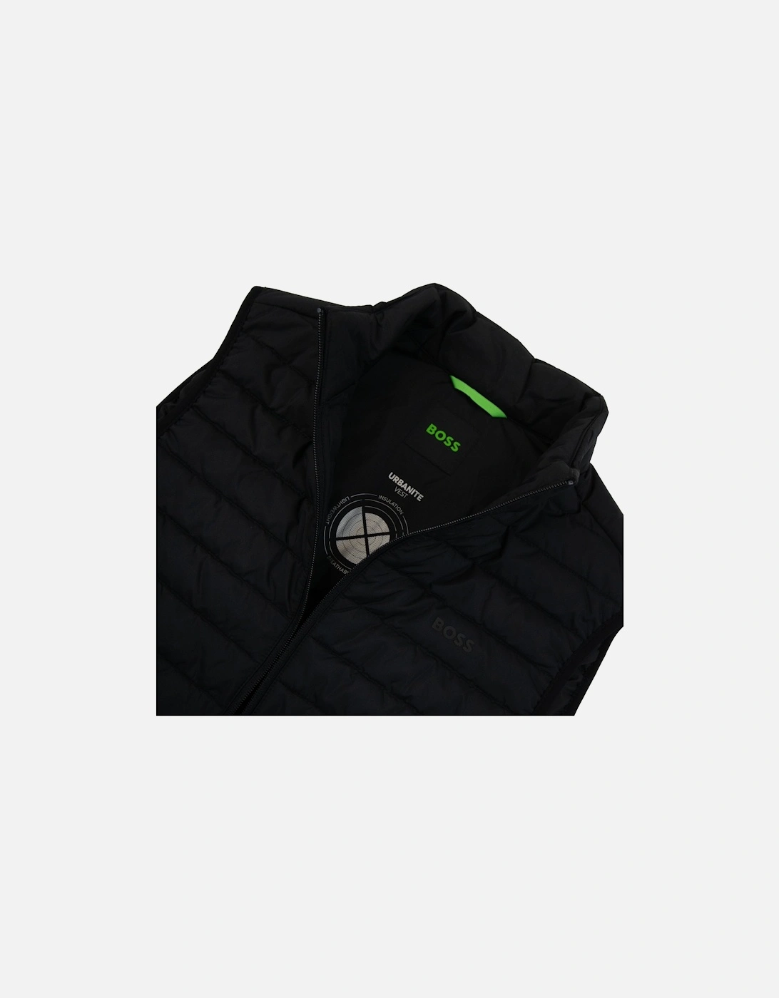 V-thor Regular-fit Zipped Gilet In Water-repellent Fabric Black 001