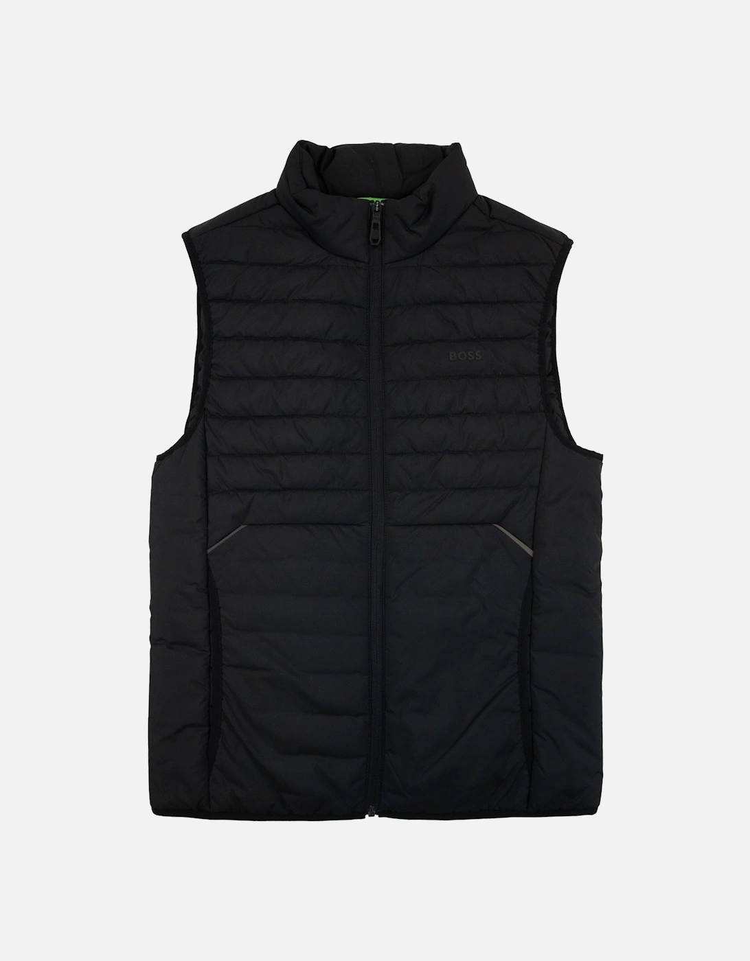 V-thor Regular-fit Zipped Gilet In Water-repellent Fabric Black 001, 6 of 5