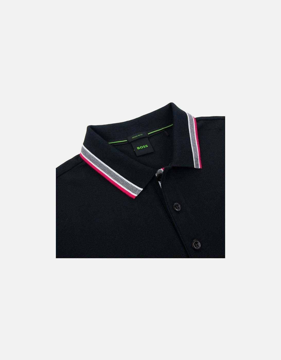 Embroidered Logo Paddy Polo Black 002