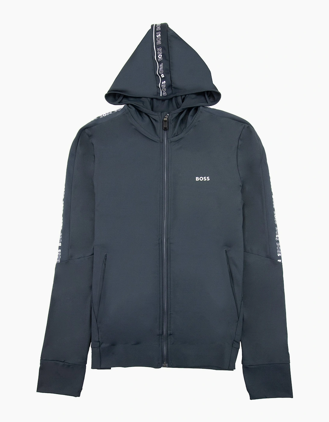 Hugo Boss Men's Dark Navy Sicoon Gym Zip Up Sweatshirt 402 - Size: 36