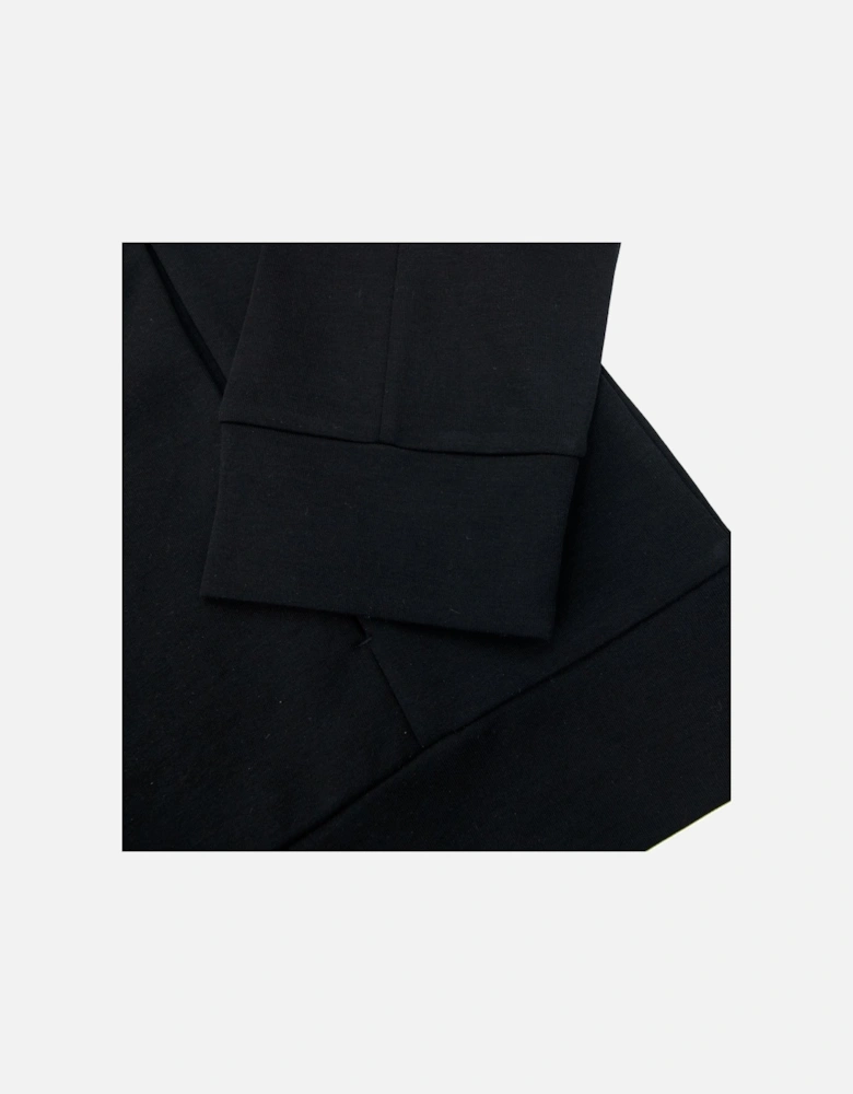 Saggy 1 Block Logo Zip Up Hoody Black 001