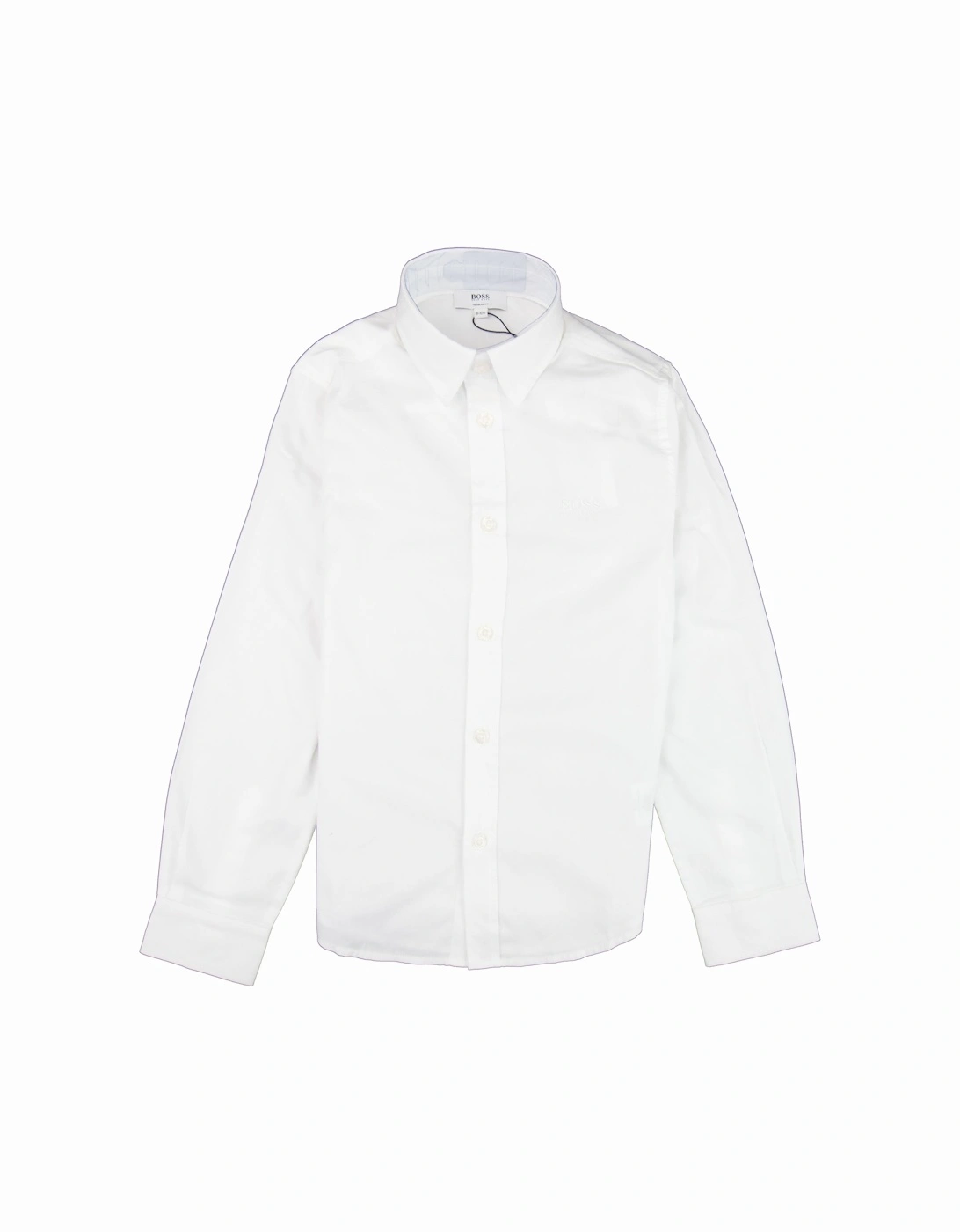 Kids Long Sleeve Shirt White, 3 of 2