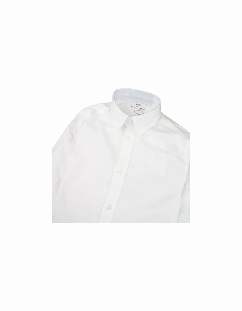 Kids Long Sleeve Shirt White