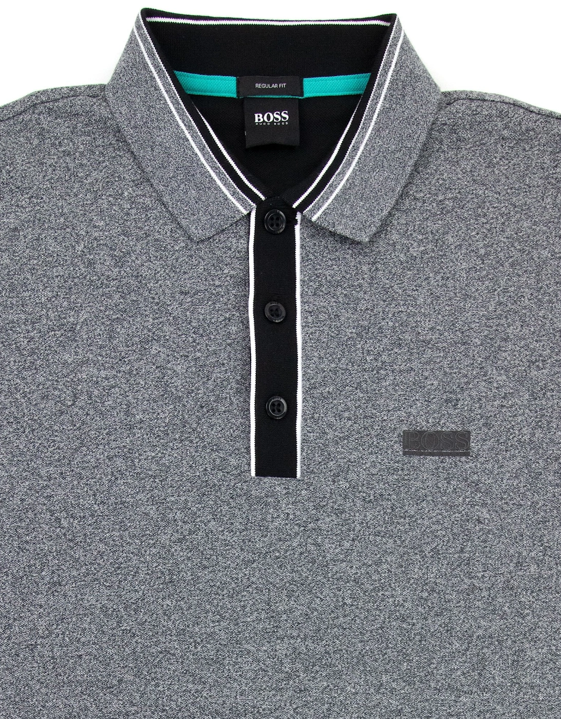 Paddy 2 S/s Polo Grey Marl