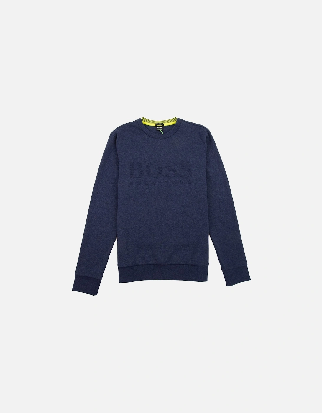 Men's Hugo Boss Salbo Sweatshirt Blue/Yellow - Blue/Multi - Size: 42