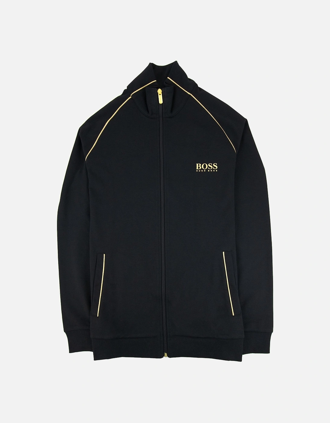 Metallic Accents Loungwear Jacket Black 001, 4 of 3