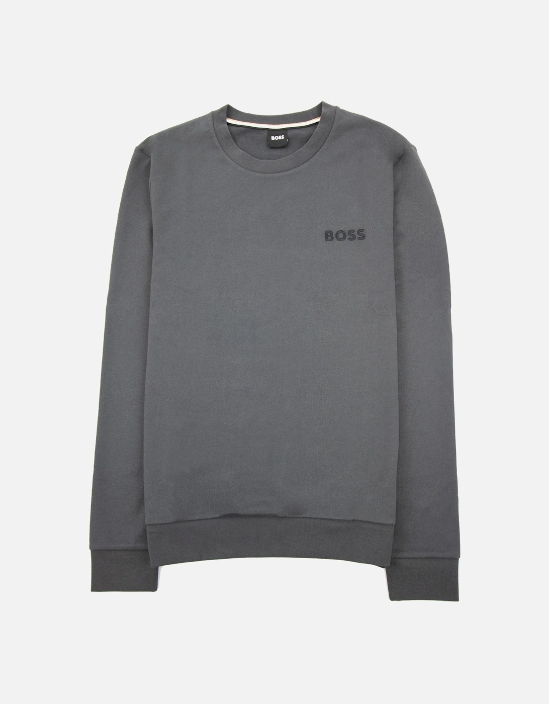 Heritage Embroidered Logo Sweatshirt Dark Grey 022, 5 of 4