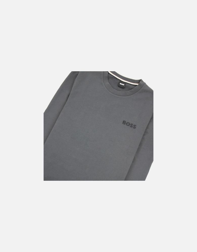 Heritage Embroidered Logo Sweatshirt Dark Grey 022