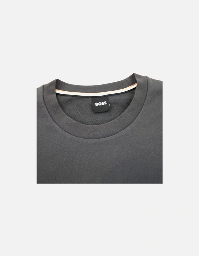 Heritage Embroidered Logo Sweatshirt Dark Grey 022