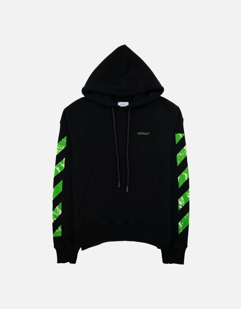 Off White Moon Cam Arrow Skate Hoodie Black/green
