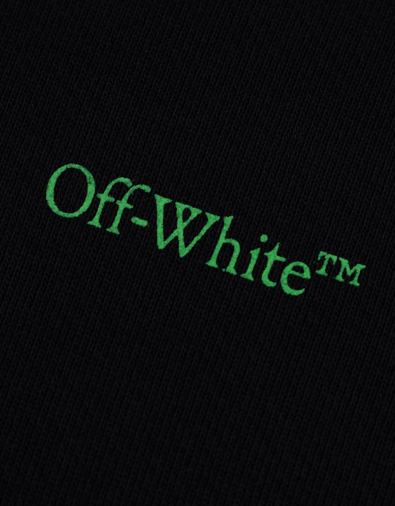 Off White Moon Cam Arrow Skate Hoodie Black/green