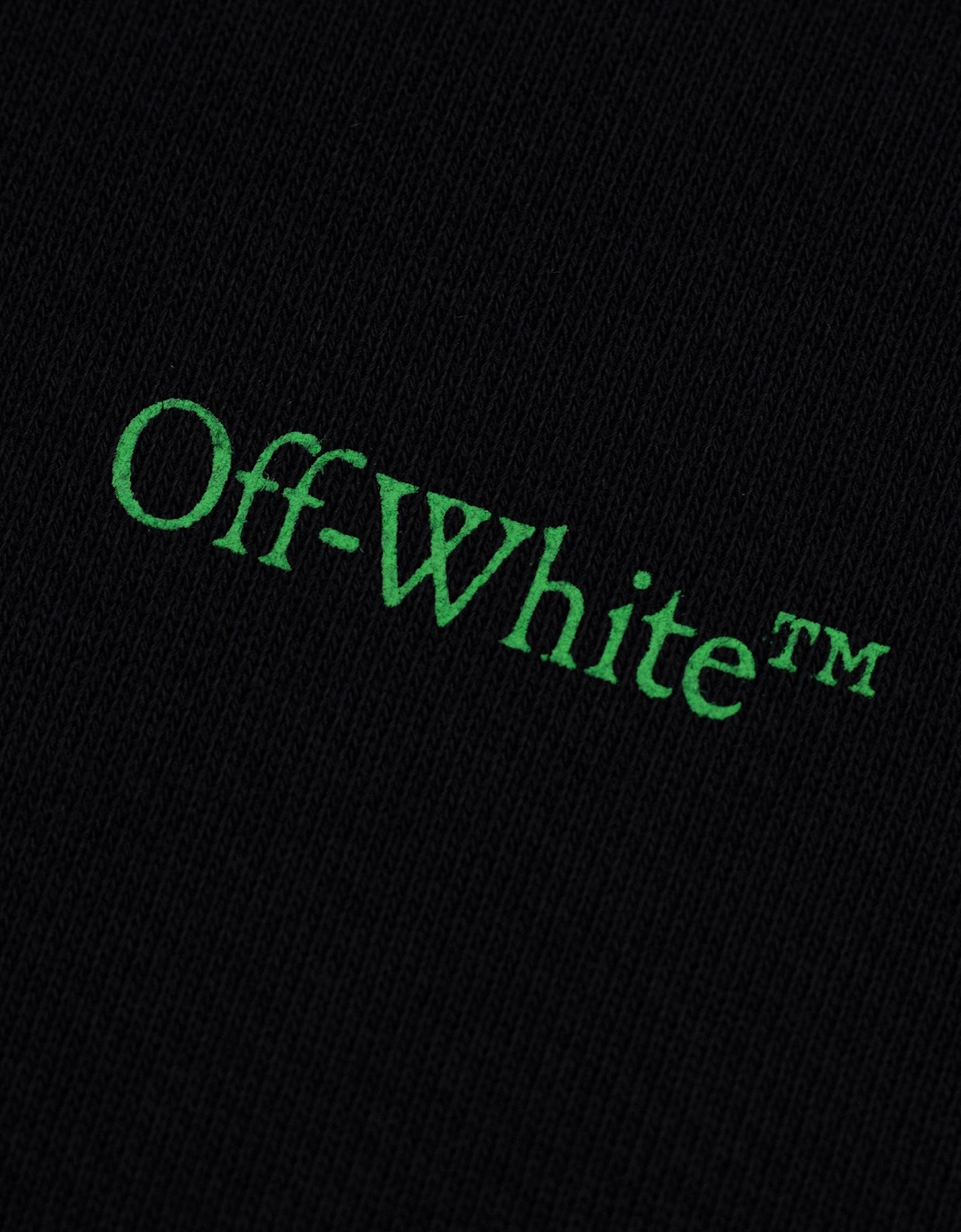 Off White Moon Cam Arrow Skate Hoodie Black/green