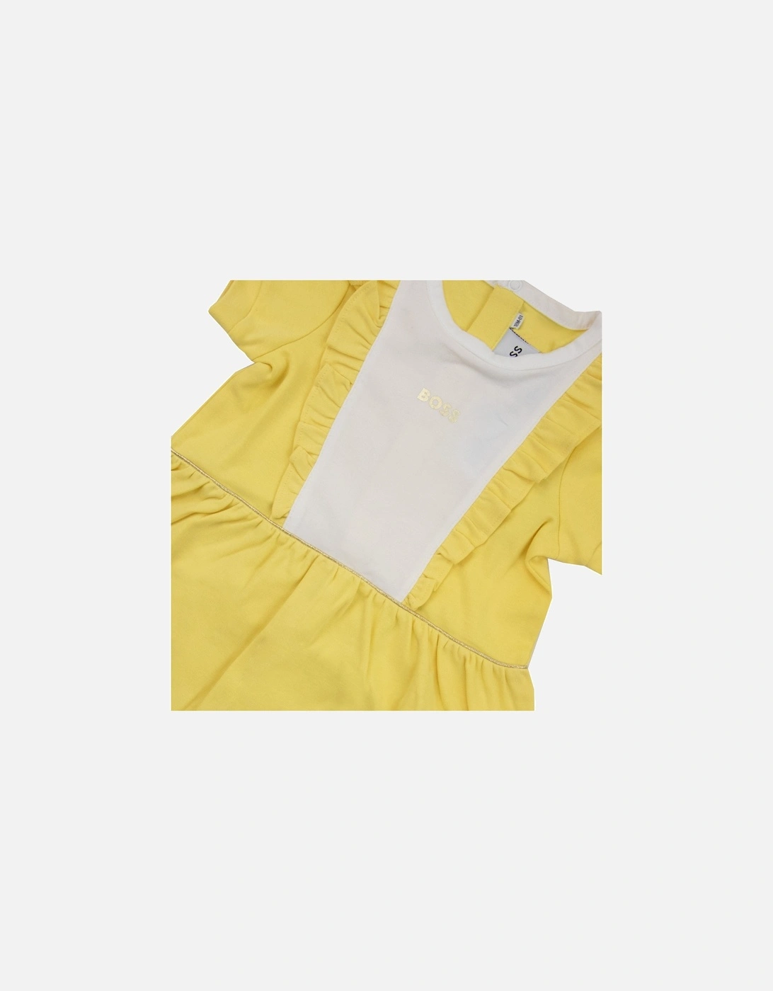 Kids Baby Girl Frill Dress Yellow 528