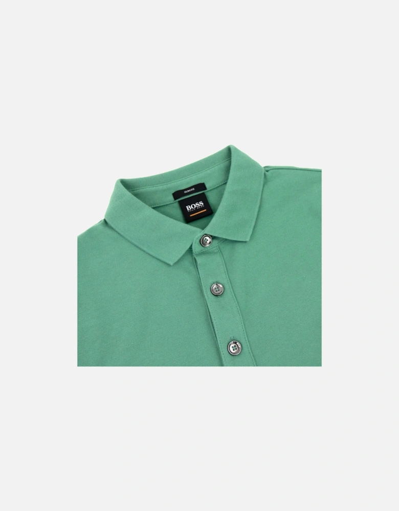 Passerby L/s Patch Logo Polo Green