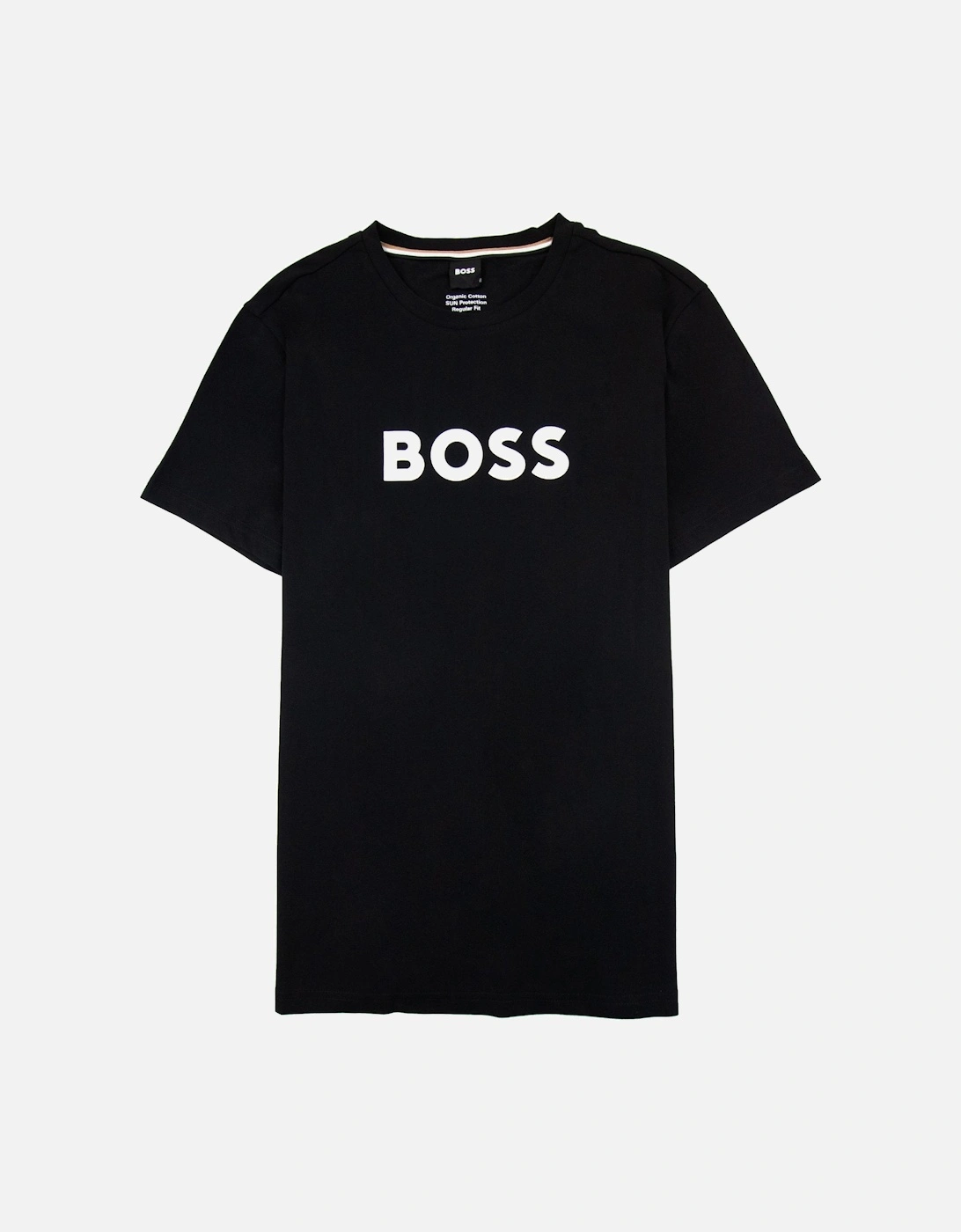 Organic-cotton T-shirt With Contrast Logo Black 001, 5 of 4