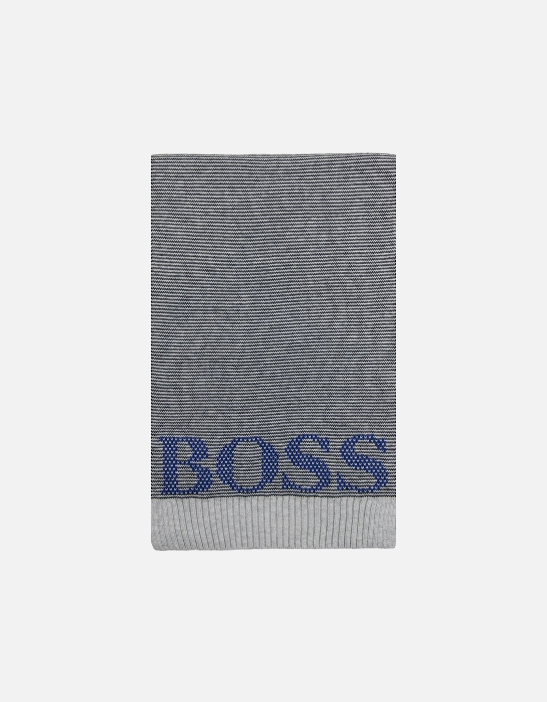 Logo Knitted Scarf Grey, 5 of 4