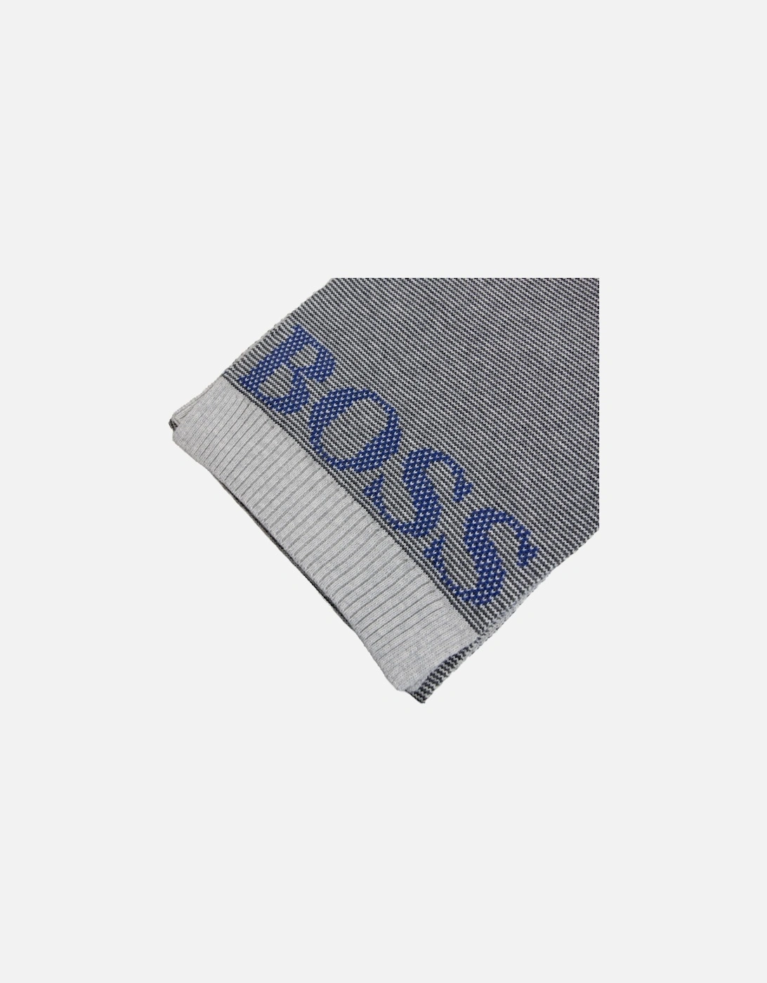 Logo Knitted Scarf Grey