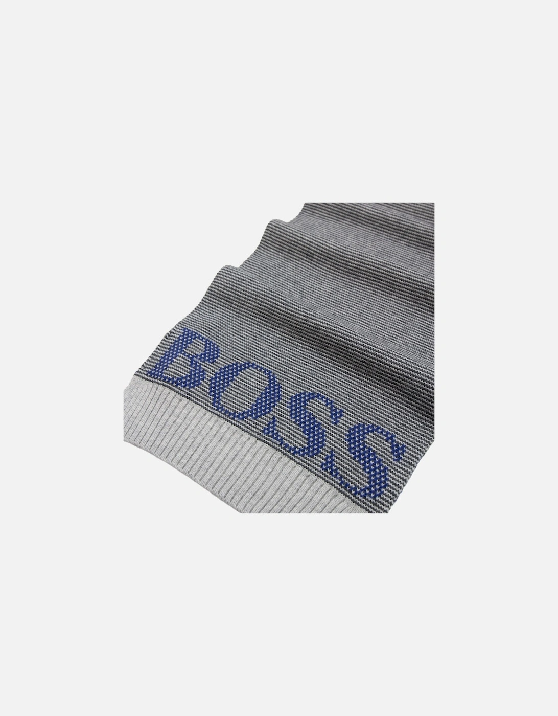Logo Knitted Scarf Grey