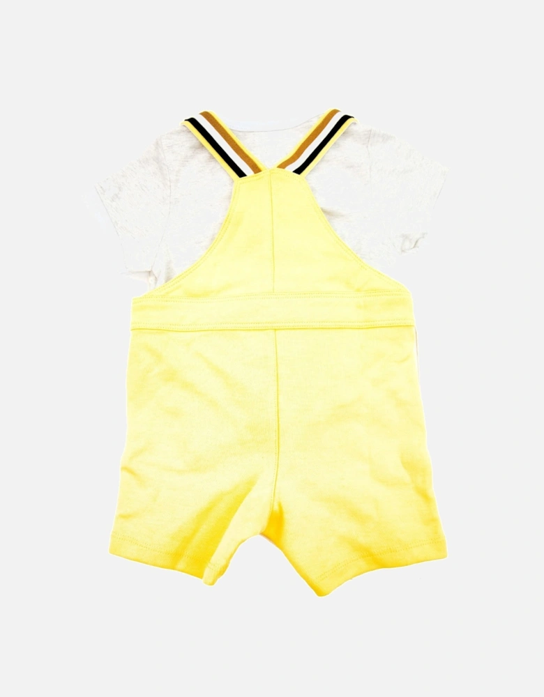 Kids Boy Dungarees Set Yellow 528