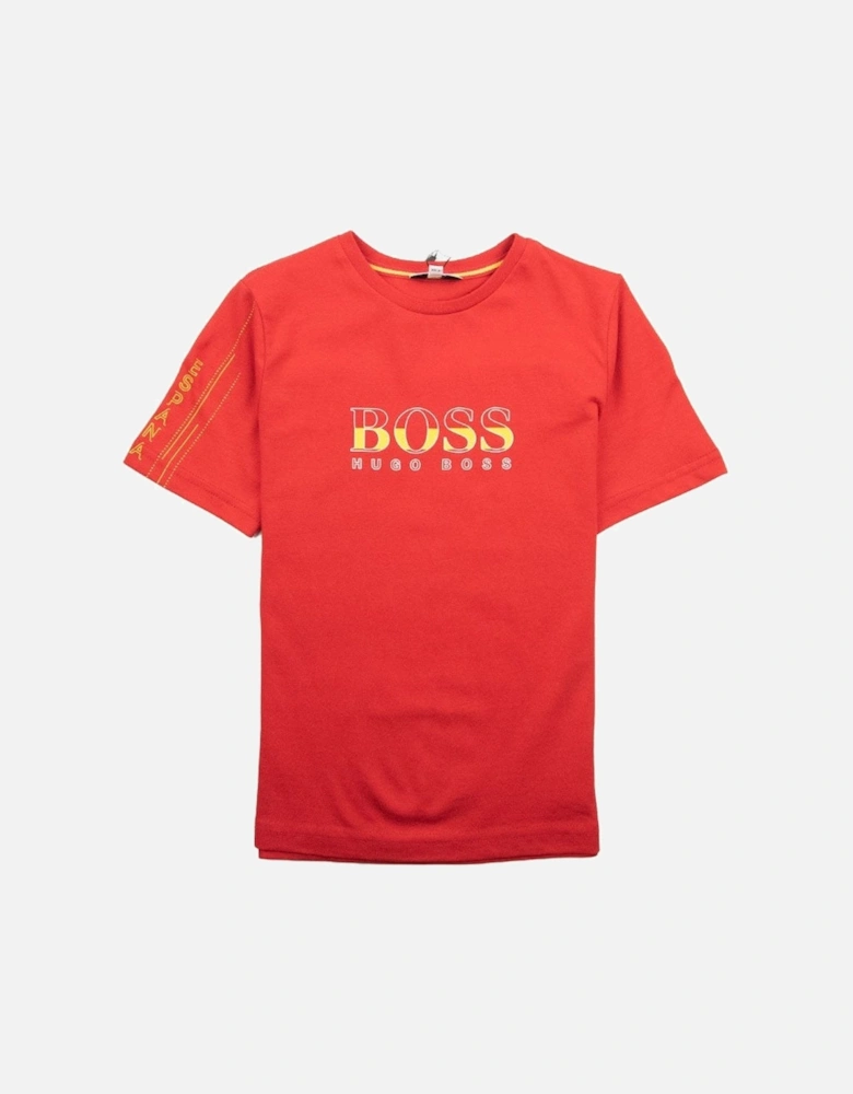 Kids Football 'Spain' T-Shirt Red