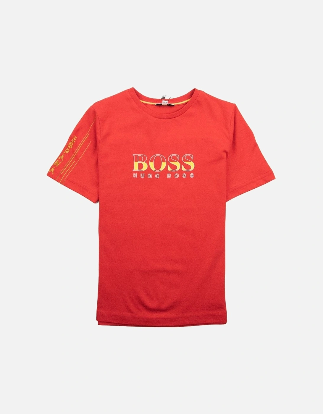 Kids Football 'Spain' T-Shirt Red, 4 of 3
