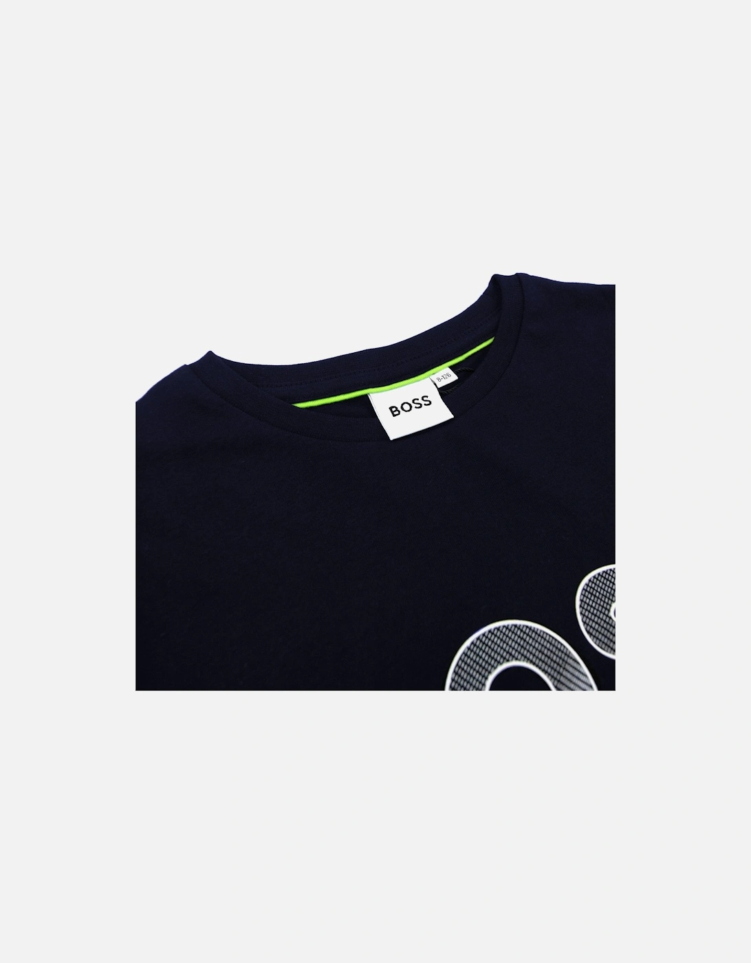 Kids Printed Logo T Shirt Navy 849