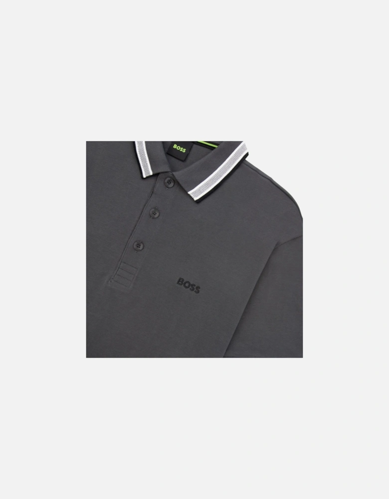 Paddy Embroidered Logo Polo Grey 027