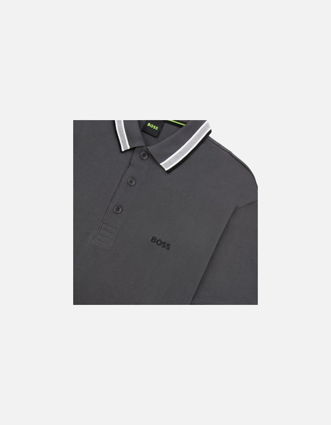 Paddy Embroidered Logo Polo Grey 027