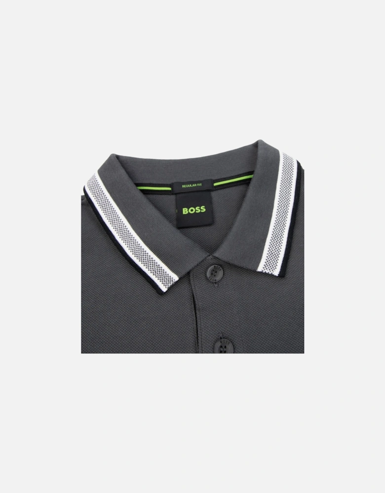 Paddy Embroidered Logo Polo Grey 027