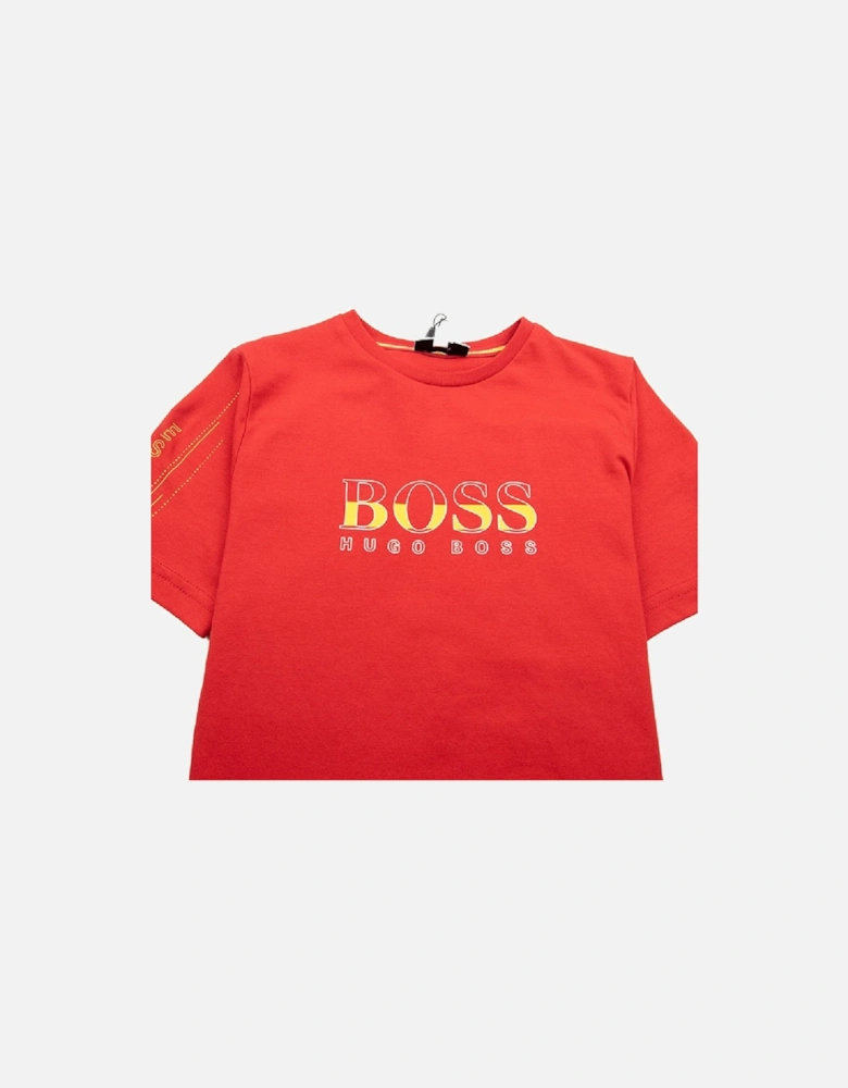 Kids Football 'Spain' T-Shirt Red