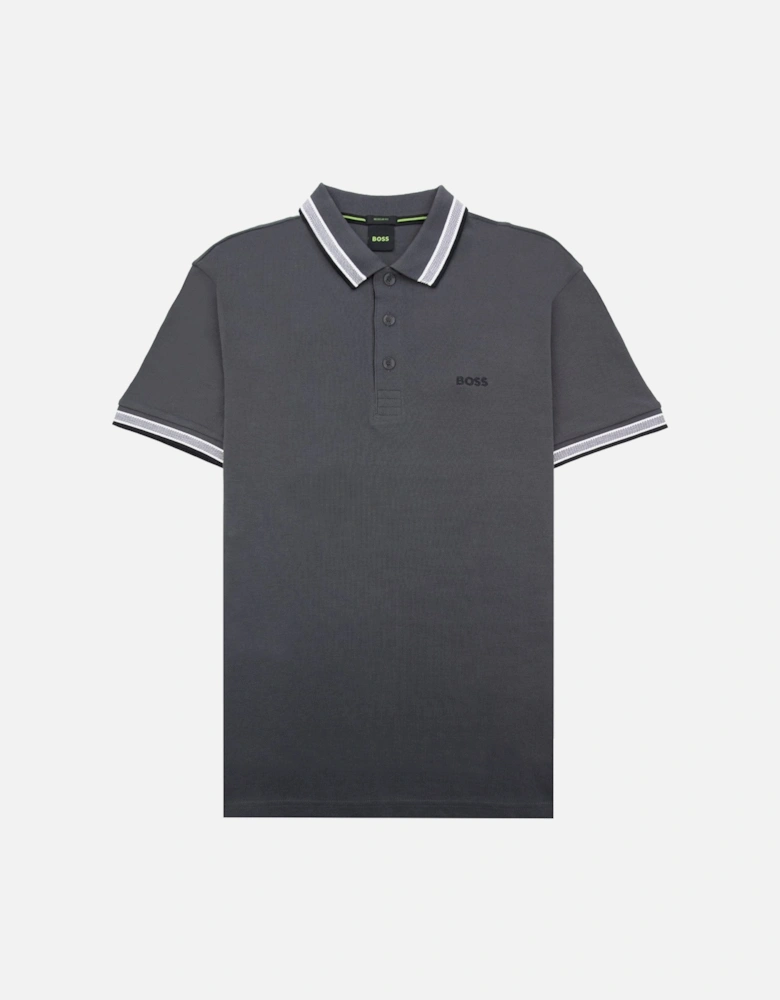 Paddy Embroidered Logo Polo Grey 027