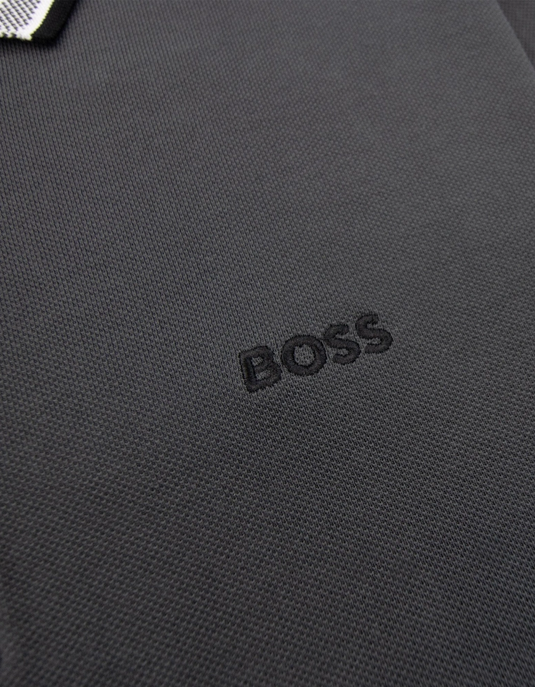 Paddy Embroidered Logo Polo Grey 027