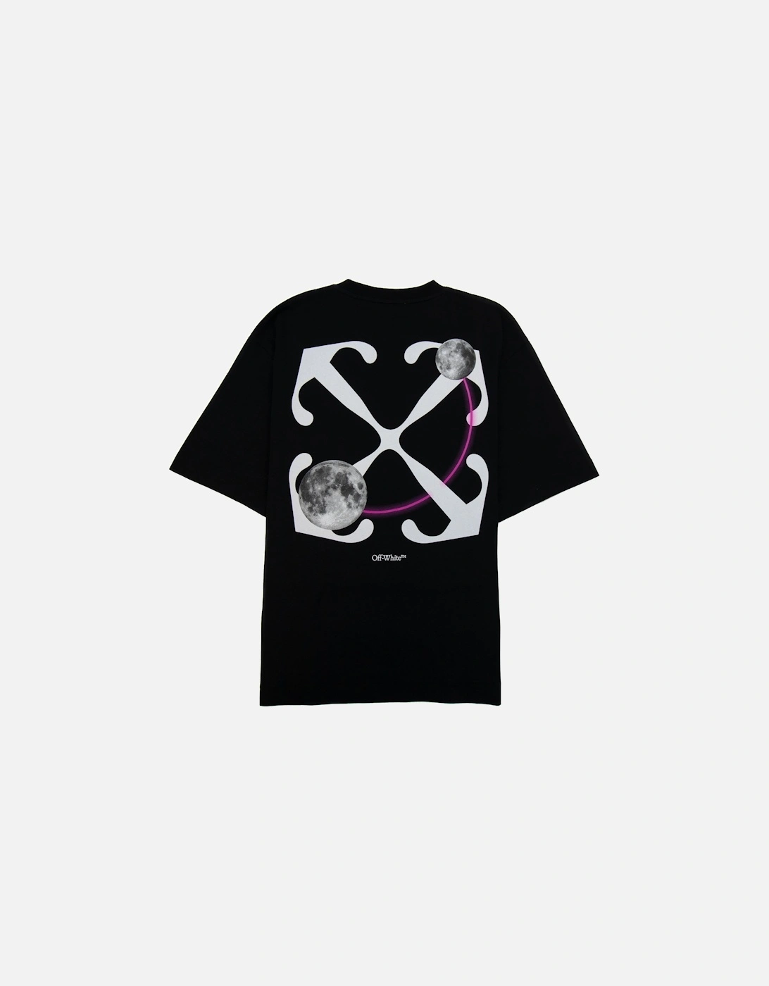 Off White Dbl Moon Arrow Skate S/s T Shirt Black/white