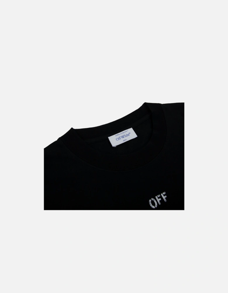 Off White Dbl Moon Arrow Skate S/s T Shirt Black/white