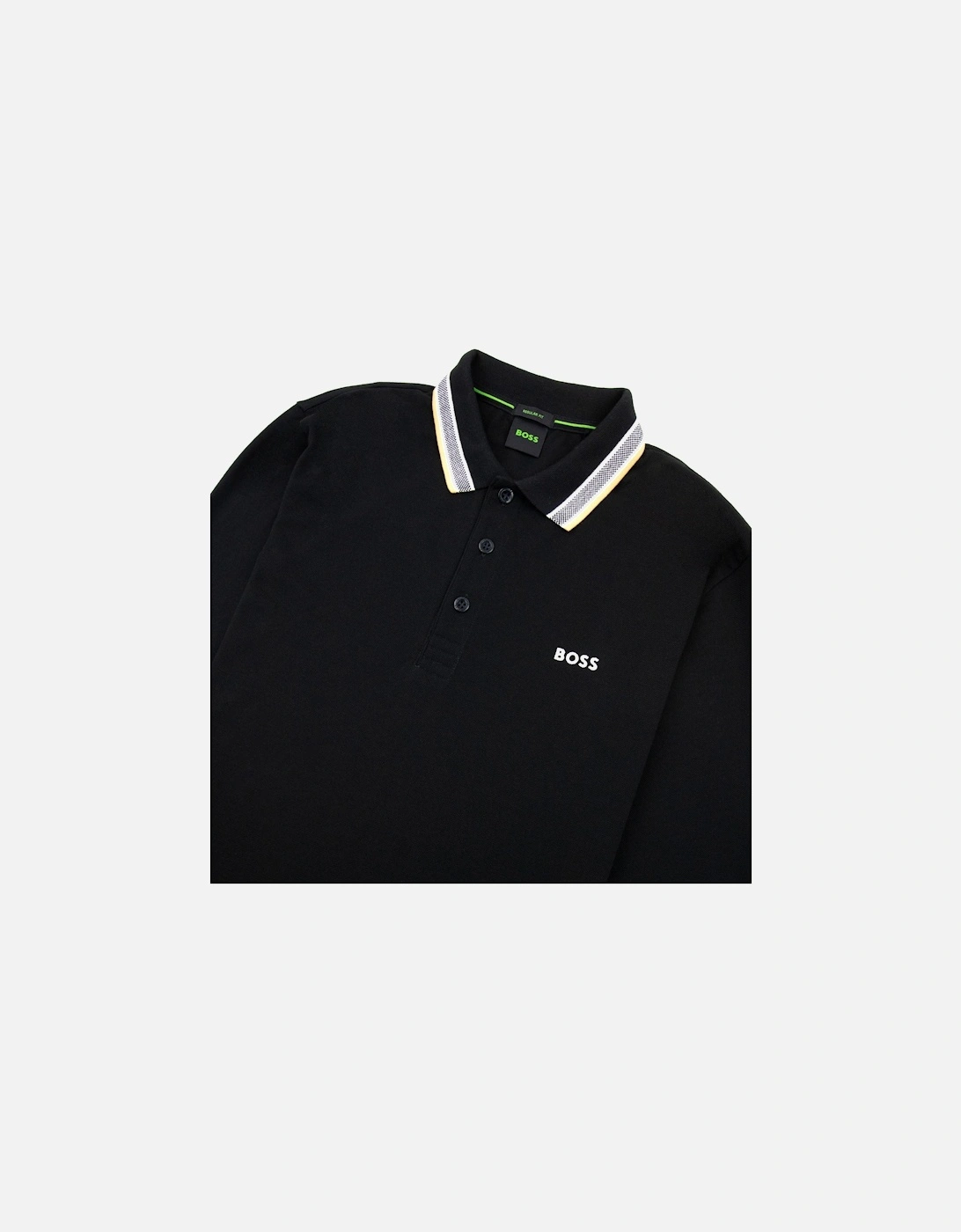 Plisy Regular Fit L/s Polo Black 003