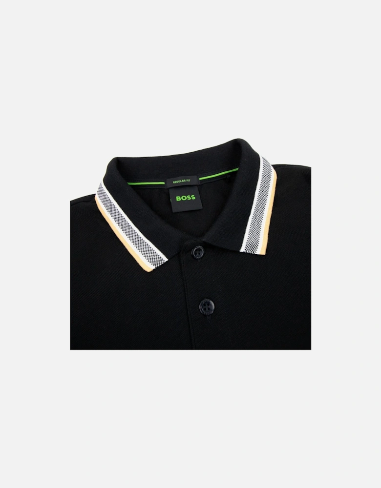 Plisy Regular Fit L/s Polo Black 003