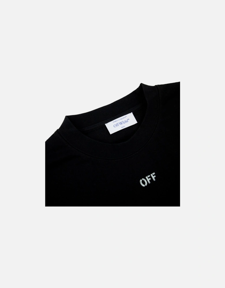 Off White Vibe Arrow Skate S/s T-shirt Black/aqua