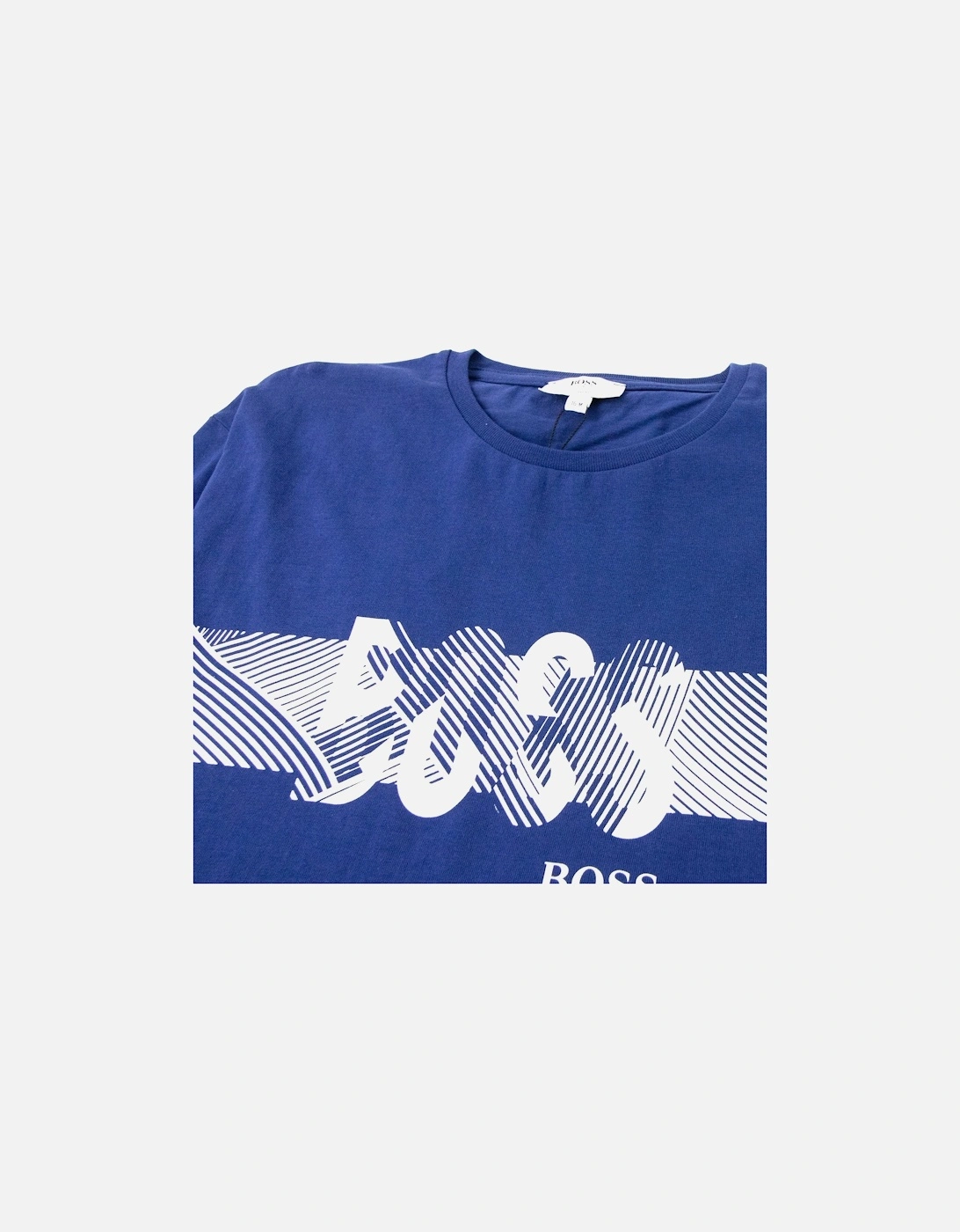 Kids Block Logo L/s T Shirt Navy Blue
