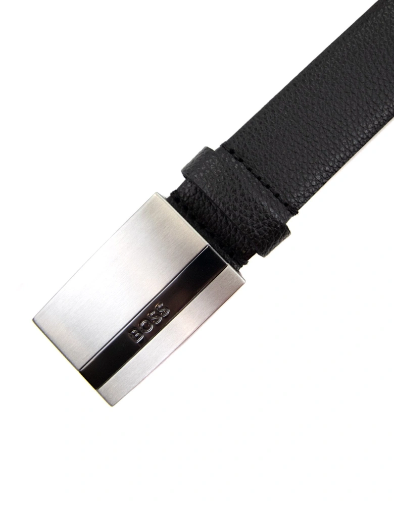 Baxton Engraved Plaque Buckle Black 001