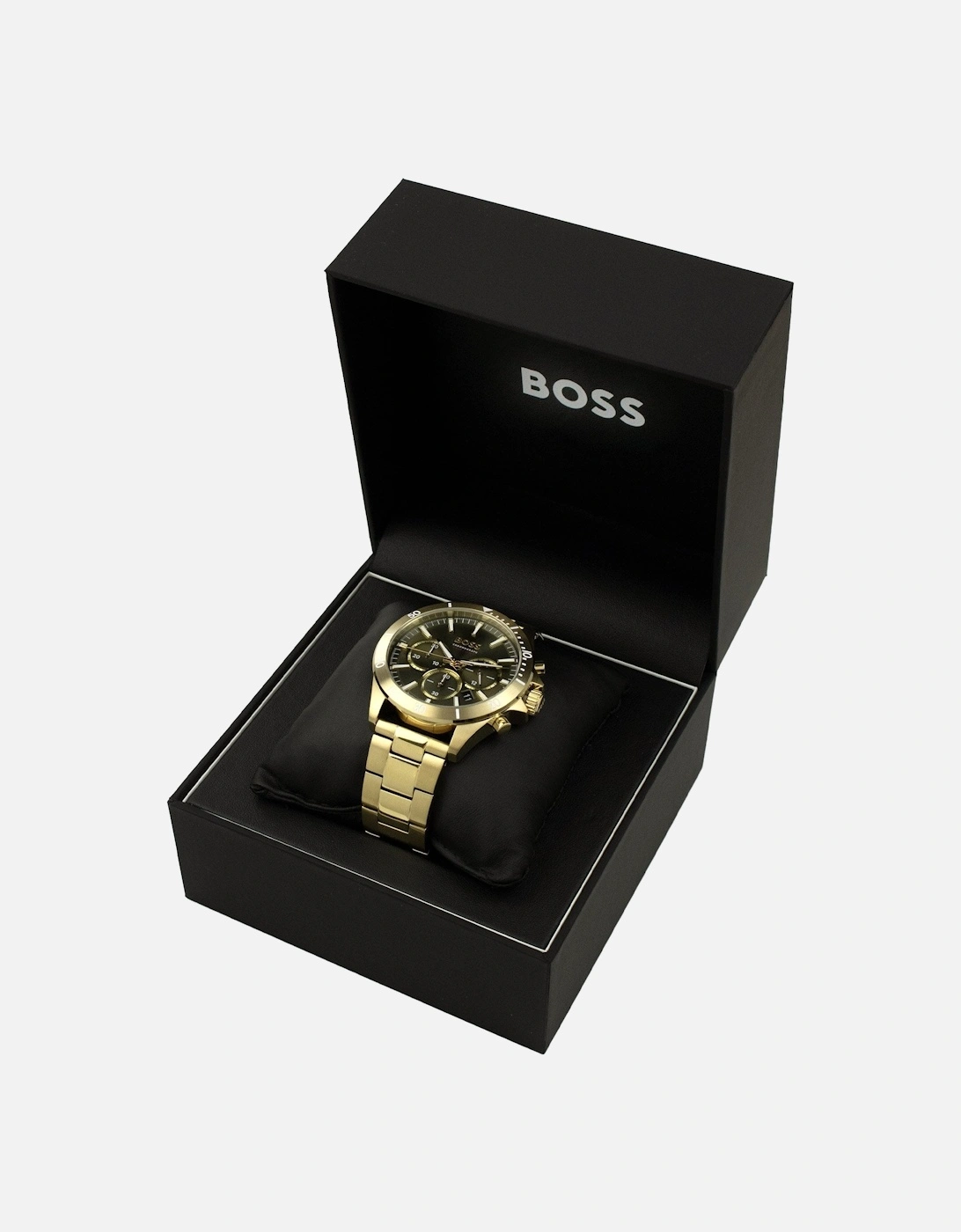 Lux Troper Gold Tone Chronograph Watch Gold