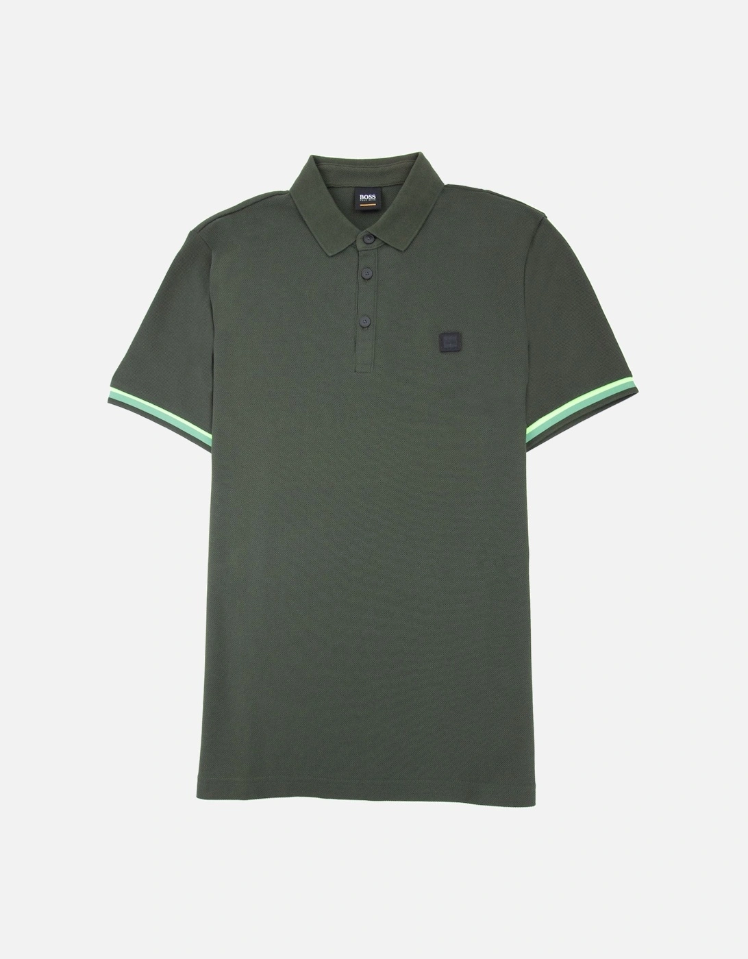 Printcat Rubber Logo S/s Polo Khaki, 5 of 4