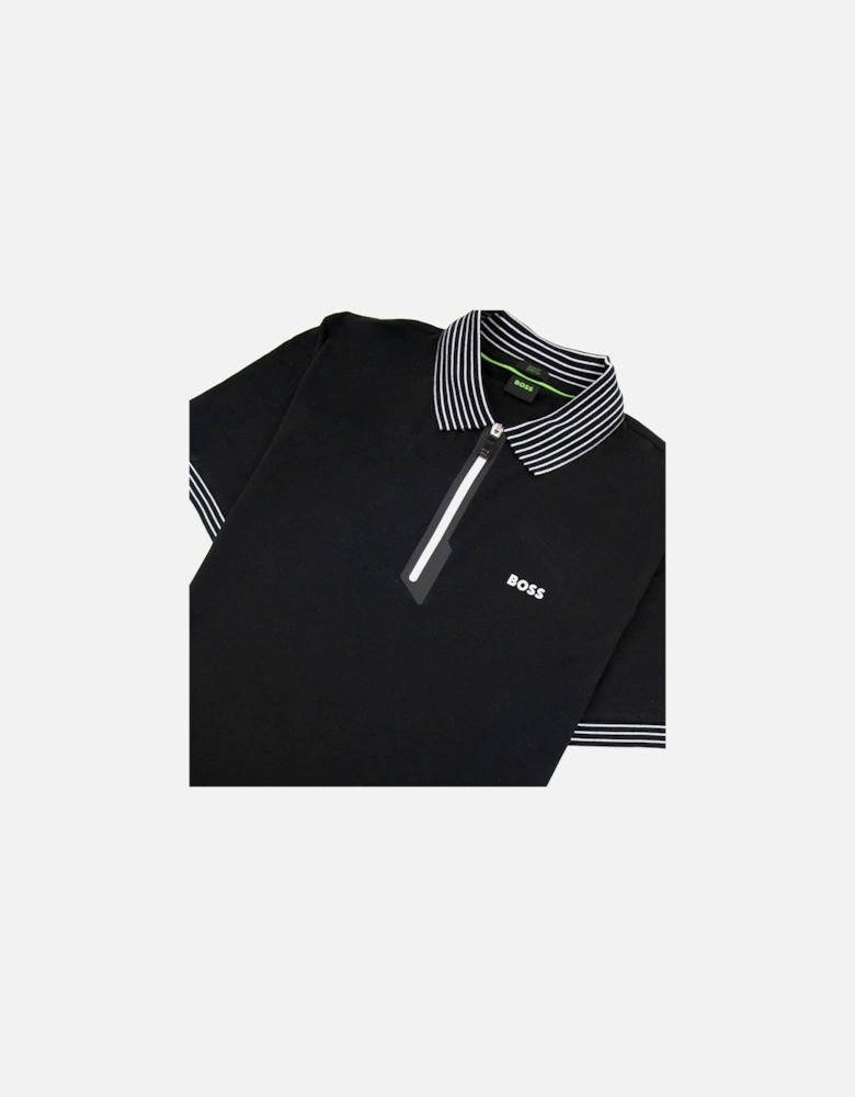 Philix Slim Fit Strechy Polo Black 001