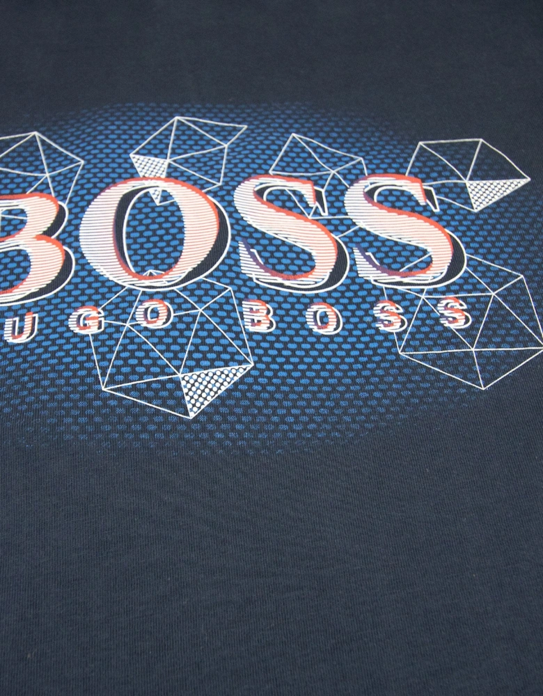 Kids Logo L/s T Shirt Navy